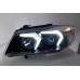 BMW E90 05-12 Black Projector Headlamp w Crystal Bar V3 ( G20 LCI Style )